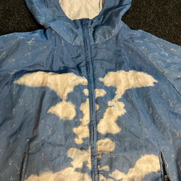 Louis Vuitton Monogram Cloud Windbreaker Jacket Blue - Picture 10 of 13